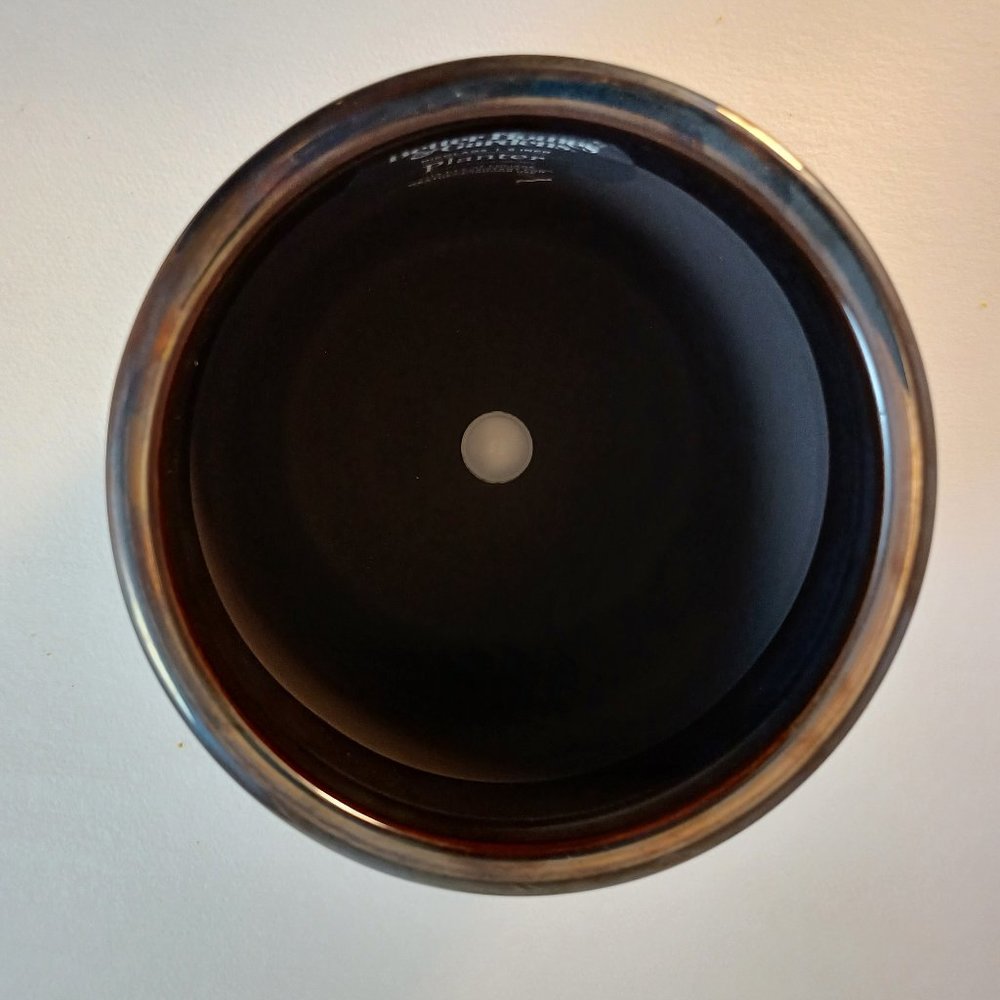 6" Drippy Flower Pot w/Drain Hole Beautiful Glaze! NWT FREE SEEDS NEXT BUYER!! - Picture 3 of 16
